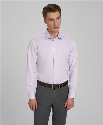 фото рубашки полуприлегающего силуэта HENDERSON, цвет фиолетовый, SHL-5426-S VIOLET