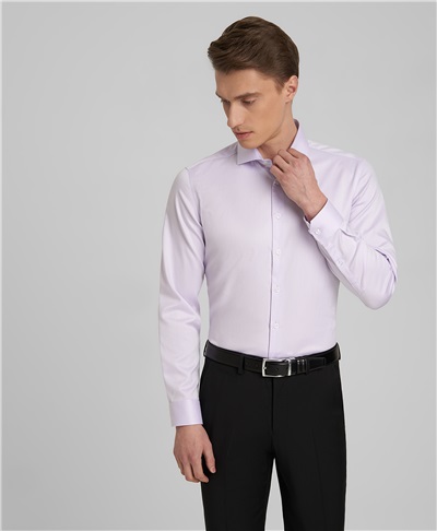 фото рубашки прилегающего силуэта HENDERSON, цвет фиолетовый, SHL-5426-X VIOLET