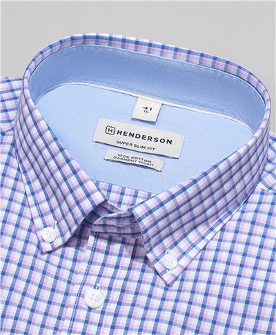 фото рубашки HENDERSON, цвет сиреневый, SHS-0455 LILAC