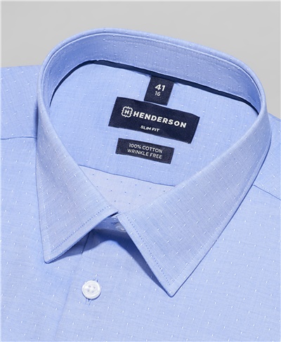 фото рубашки HENDERSON, цвет голубой, SHS-0486 BLUE