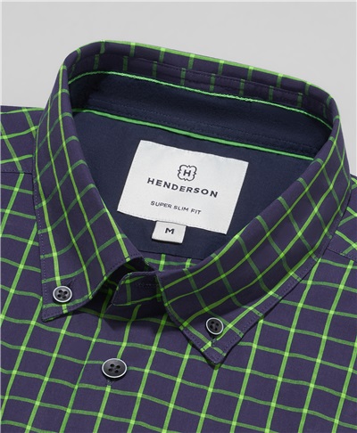 фото рубашки HENDERSON, цвет зеленый, SHS-0541 GREEN