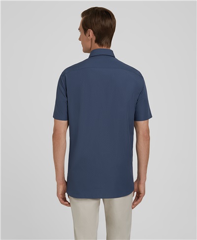 фото рубашки прямого силуэта HENDERSON, цвет синий, SHS-0628-N NAVY