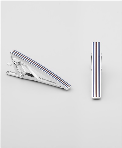 фото зажима для галстука HENDERSON, цвет синий, TC-0124 NAVY