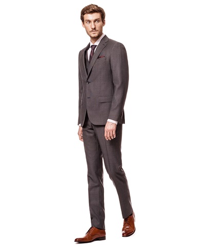 фото костюмных брюк HENDERSON, цвет серый, TR1-0118-N GREY