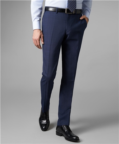 фото костюмных брюк HENDERSON, цвет синий, TR1-0152-N NAVY