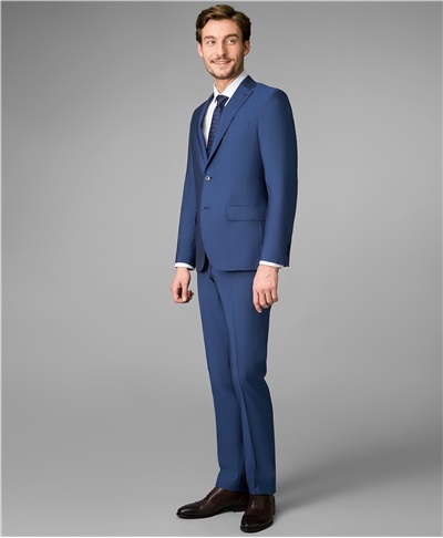 фото костюмных брюк HENDERSON, цвет темно-голубой, TR1-0156-N DBLUE