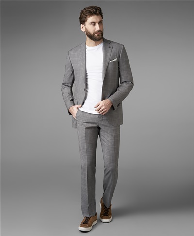 фото костюмных брюк HENDERSON, цвет светло-серый, TR1-0159-N LGREY
