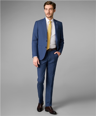 фото костюмных брюк HENDERSON, цвет темно-голубой, TR1-0161-N DBLUE
