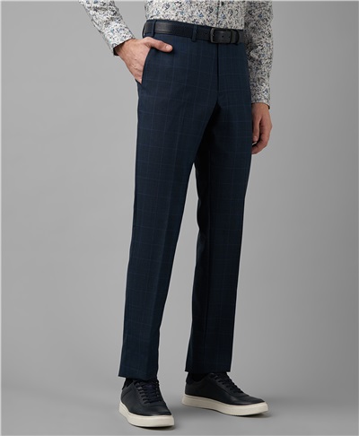фото костюмных брюк HENDERSON, цвет синий, TR1-0183-N NAVY