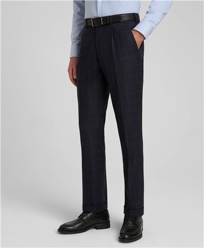 фото костюмных брюк HENDERSON, цвет темно-синий, TR1-0215-N DNAVY