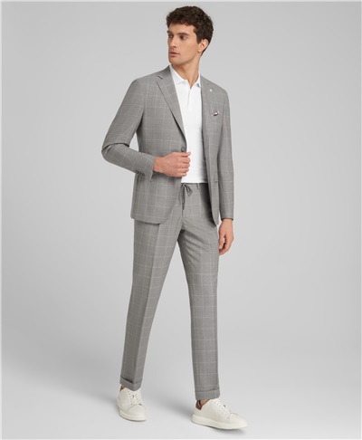 фото костюмных брюк HENDERSON, цвет серый, TR1-0224-SS GREY