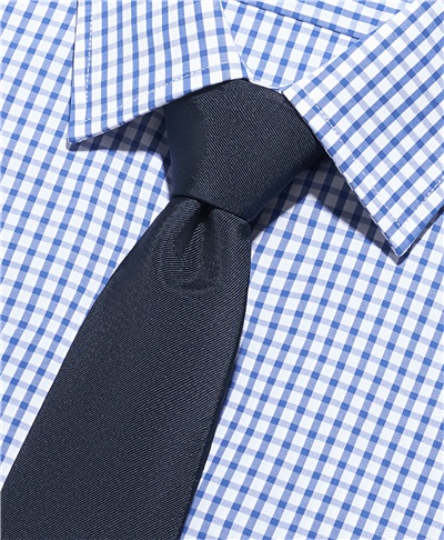 фото галстука HENDERSON, цвет темно-синий, TS-0405-1 NAVY1
