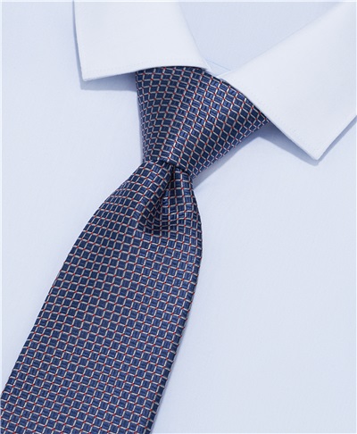 фото галстука HENDERSON, цвет синий, TS-1727 NAVY