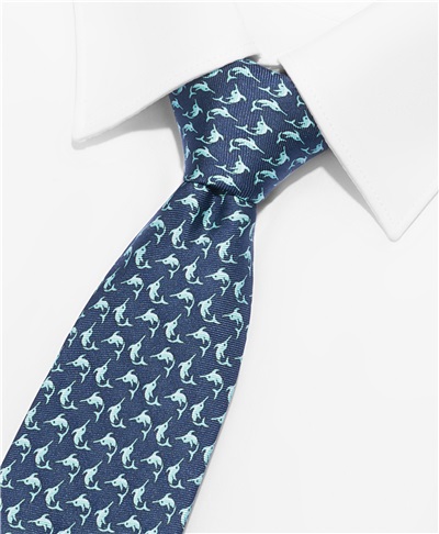 фото галстука HENDERSON, цвет синий, TS-1825 NAVY