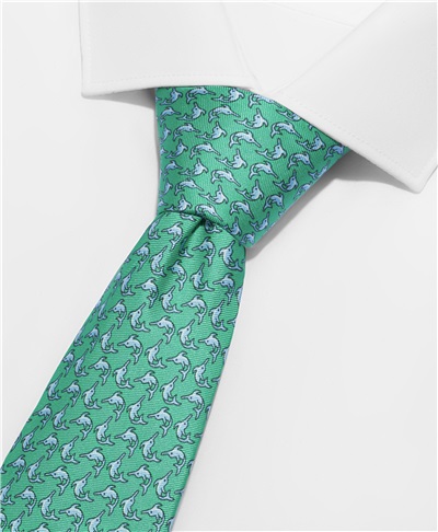 фото галстука HENDERSON, цвет зеленый, TS-1827 GREEN