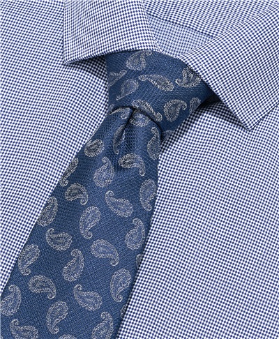 фото галстука HENDERSON, цвет синий, TS-1837 NAVY