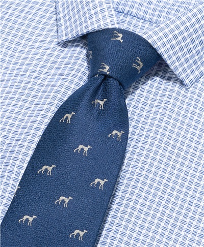 фото галстука HENDERSON, цвет синий, TS-1840 NAVY
