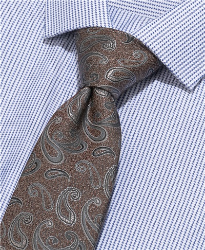фото галстука HENDERSON, цвет светло-коричневый, TS-1857 LBROWN