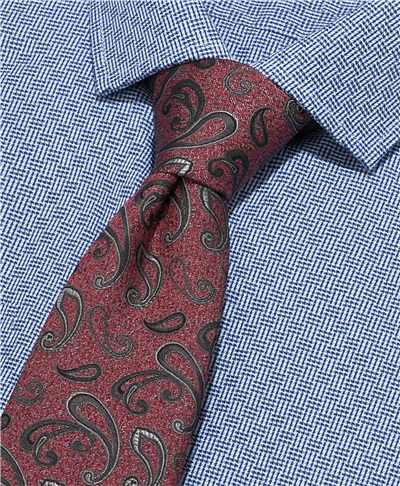 фото галстука HENDERSON, цвет бордовый, TS-1858 BORDO