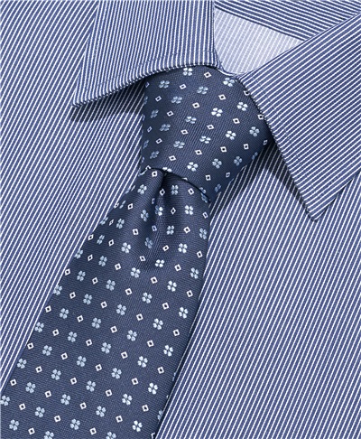 фото галстука HENDERSON, цвет синий, TS-1904 NAVY