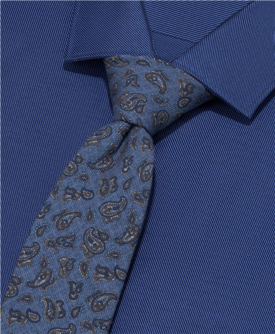 фото галстука HENDERSON, цвет темно-голубой, TS-1953 DBLUE