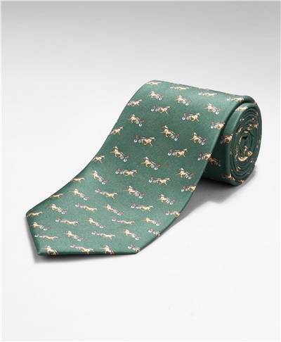 фото галстука HENDERSON, цвет зеленый, TS-1962 GREEN