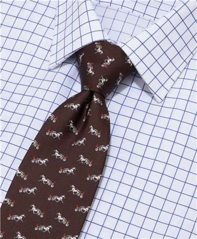 фото галстука HENDERSON, цвет коричневый, TS-1976 BROWN