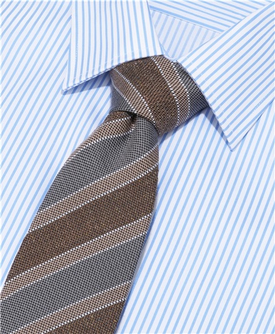 фото галстука HENDERSON, цвет коричневый, TS-2002 BROWN