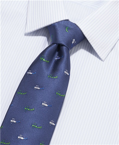 фото галстука HENDERSON, цвет синий, TS-2020 NAVY