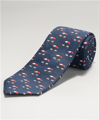 фото галстука HENDERSON, цвет синий, TS-2024 NAVY