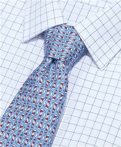 фото галстука HENDERSON, цвет голубой, TS-2043 BLUE