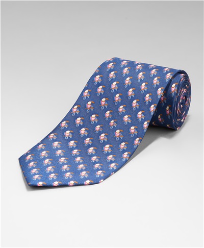 фото галстука HENDERSON, цвет синий, TS-2086 NAVY