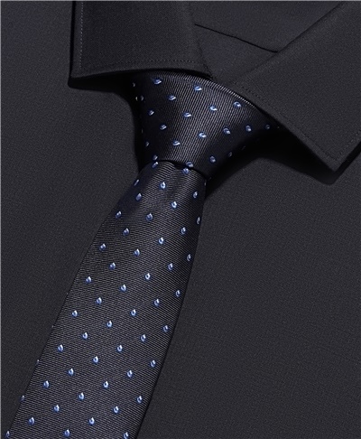 фото галстука HENDERSON, цвет темно-синий, TS-2119 DNAVY