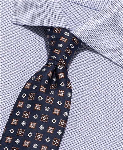 фото галстука HENDERSON, цвет синий, TS-2188 NAVY