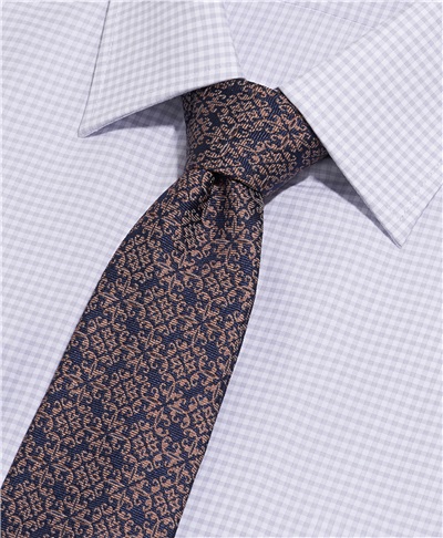 фото галстука HENDERSON, цвет коричневый, TS-2202 BROWN