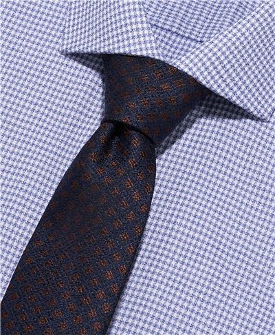 фото галстука HENDERSON, цвет синий, TS-2308 NAVY