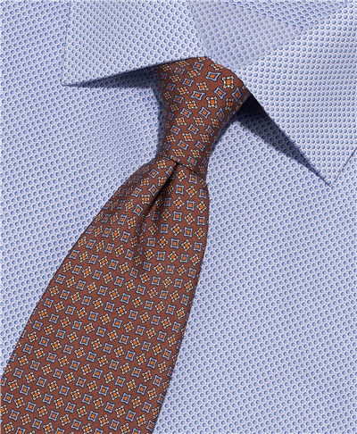 фото галстука HENDERSON, цвет светло-коричневый, TS-2327 LBROWN