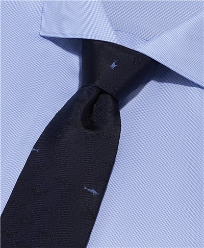 фото галстука HENDERSON, цвет синий, TS-2358 NAVY