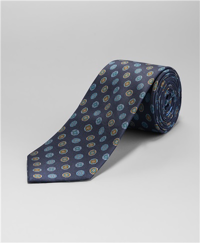 фото галстука HENDERSON, цвет синий, TS-2393 NAVY