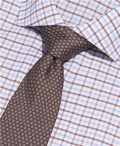 фото галстука HENDERSON, цвет коричневый, TS-2403 BROWN
