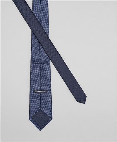 фото галстука HENDERSON, цвет темно-голубой, TS-2410 DBLUE