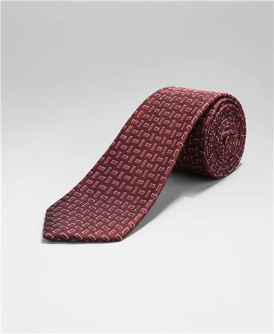фото галстука HENDERSON, цвет темно-красный, TS-2411 DRED