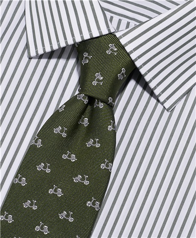 фото галстука HENDERSON, цвет зеленый, TS-2416 GREEN