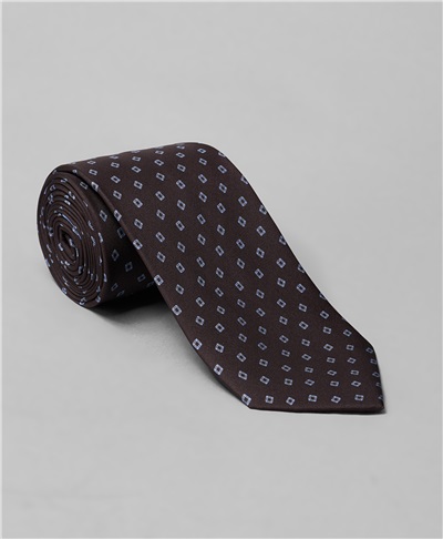 фото галстука HENDERSON, цвет темно-коричневый, TS-2476 DBROWN