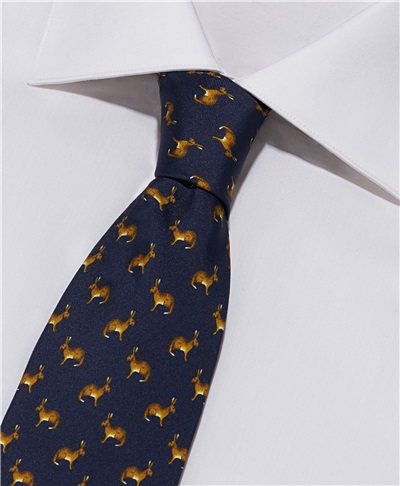 фото галстука HENDERSON, цвет синий, TS-2492 NAVY