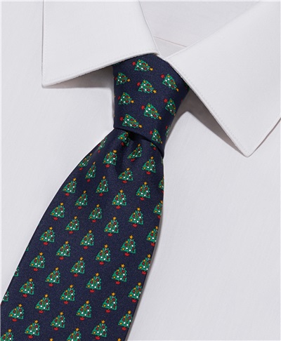 фото галстука HENDERSON, цвет синий, TS-2493 NAVY