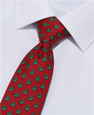 фото галстука HENDERSON, цвет красный, TS-2494 RED