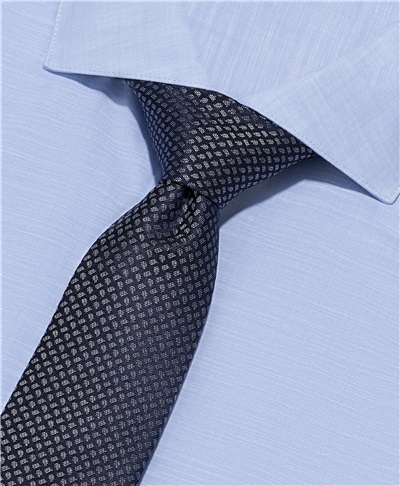 фото галстука HENDERSON, цвет синий, TS-2500 NAVY