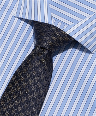 фото галстука HENDERSON, цвет синий, TS-2502 NAVY