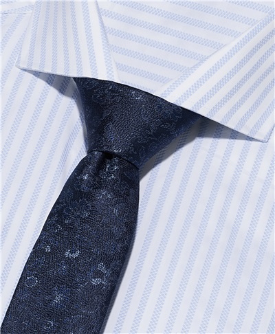 фото галстука HENDERSON, цвет темно-голубой, TS-2503 DBLUE